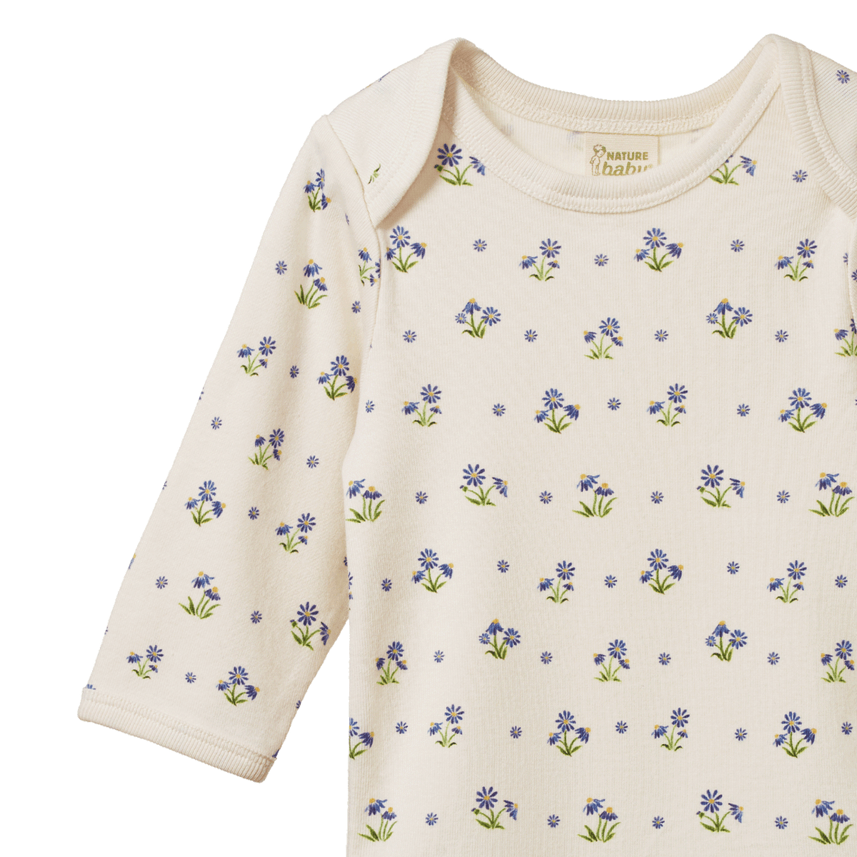 Nature Baby LONG SLEEVE BODYSUIT Daisy Daze Print