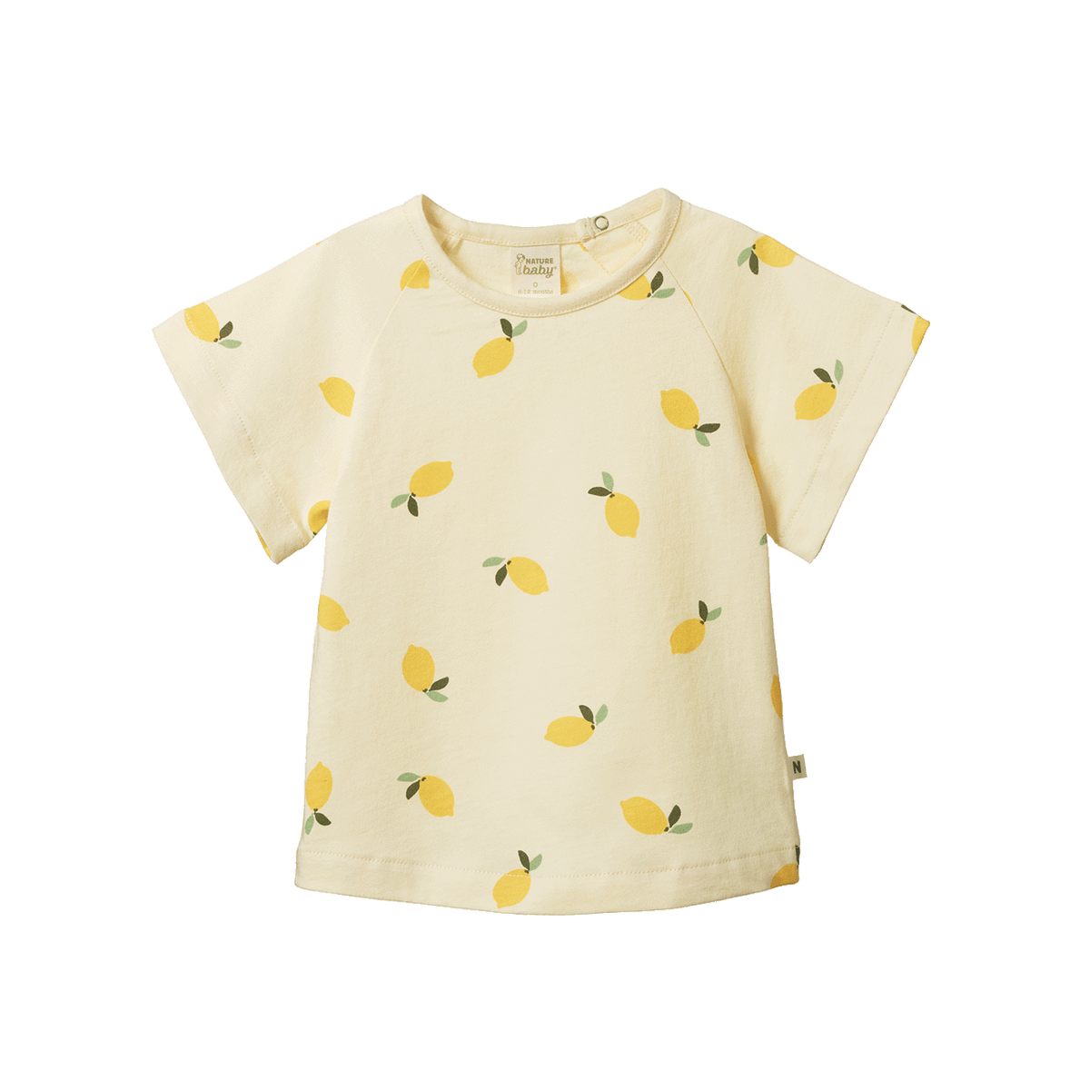 Nature Baby JUNIPER TEE Lemon Cream Print