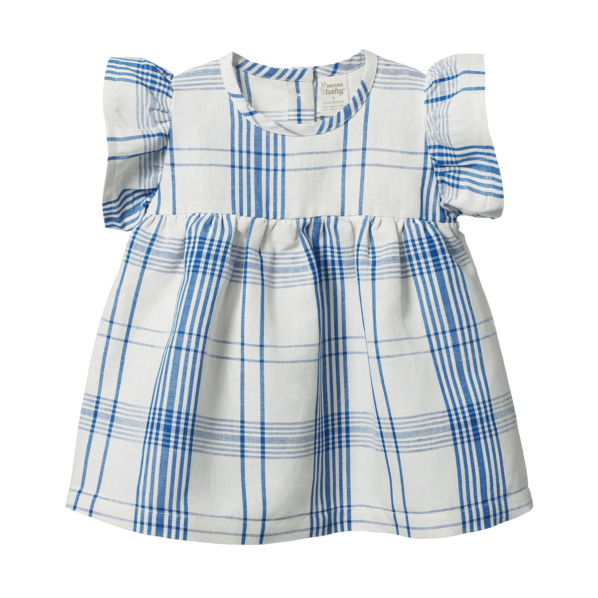 Nature Baby BONNIE DRESS LINEN Clyde Check