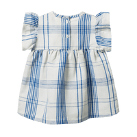 Nature Baby BONNIE DRESS LINEN Clyde Check