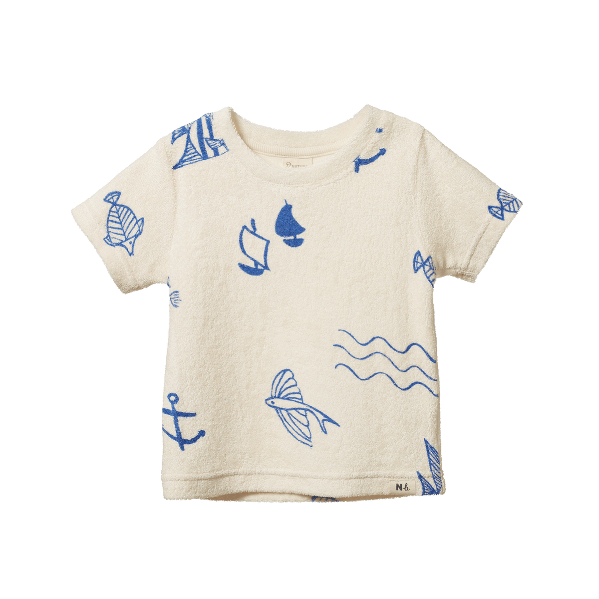 Nature Baby RIVER TEE TERRY Atlantic Print Terry