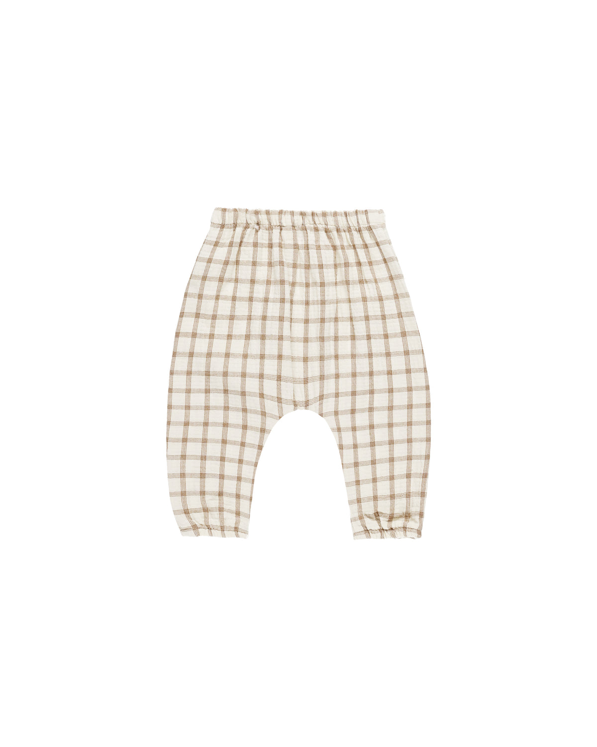 Quincy Mae WOVEN PANT CINNAMON PLAID