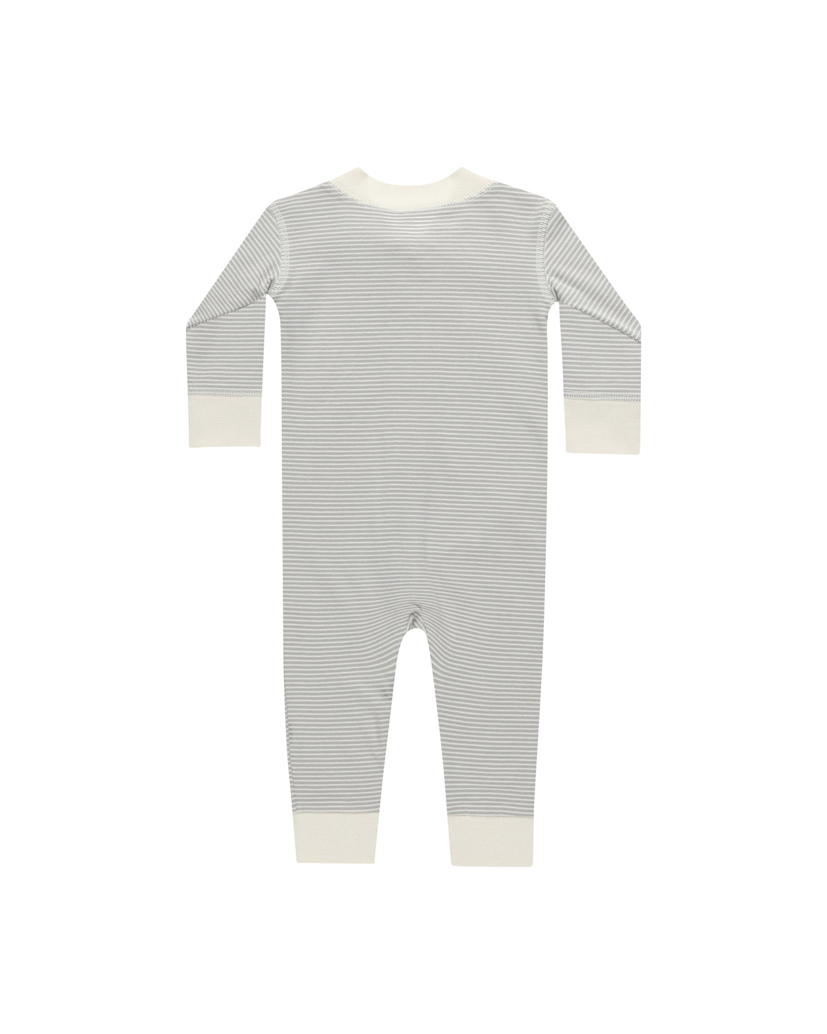 Quincy Mae ZIP LONG SLEEVE SLEEPER || BLUE MICRO STRIPE