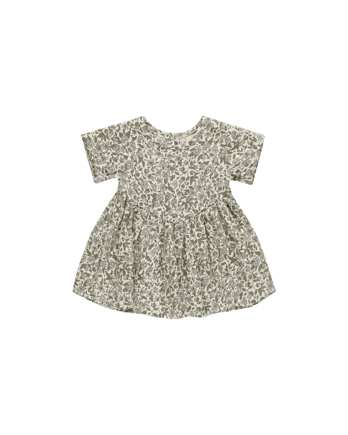 Quincy Mae BRIELLE DRESS || GREEN GARDEN - IVORY