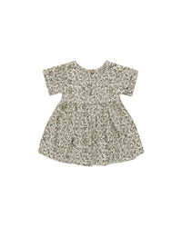 Quincy Mae BRIELLE DRESS || GREEN GARDEN - IVORY