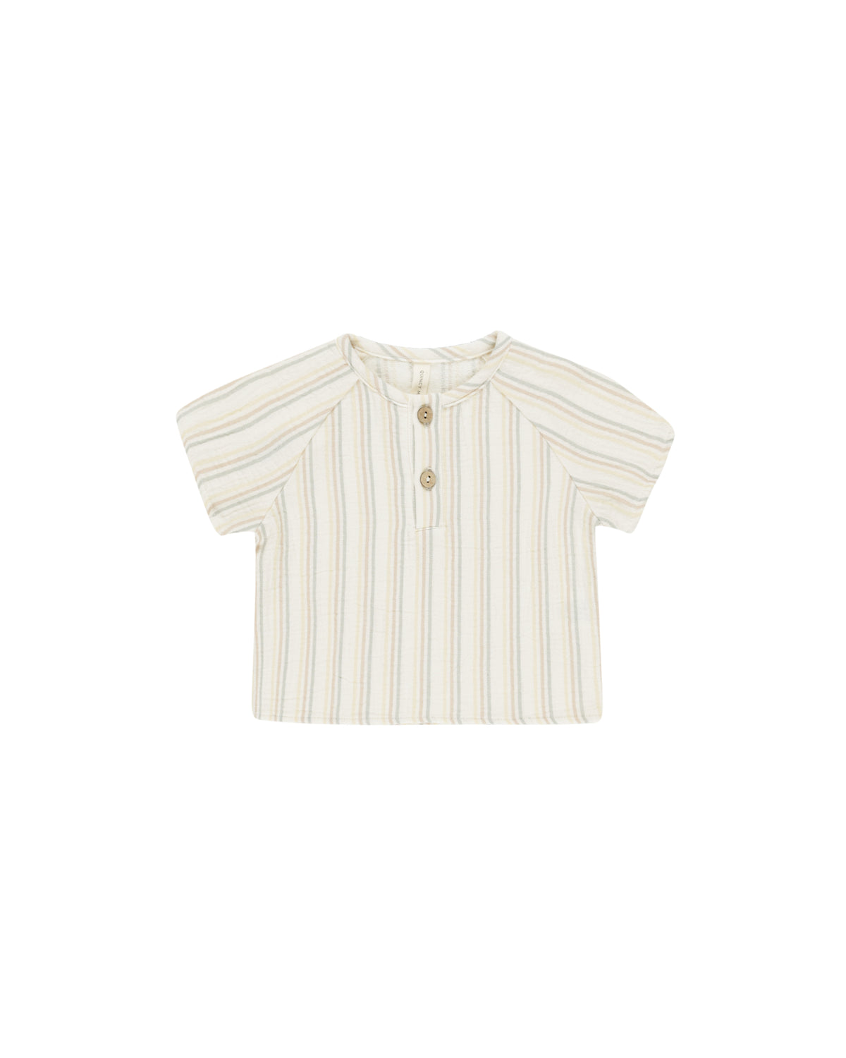 Quincy Mae Short Sleeve Zion Shirt - Summer Stripe