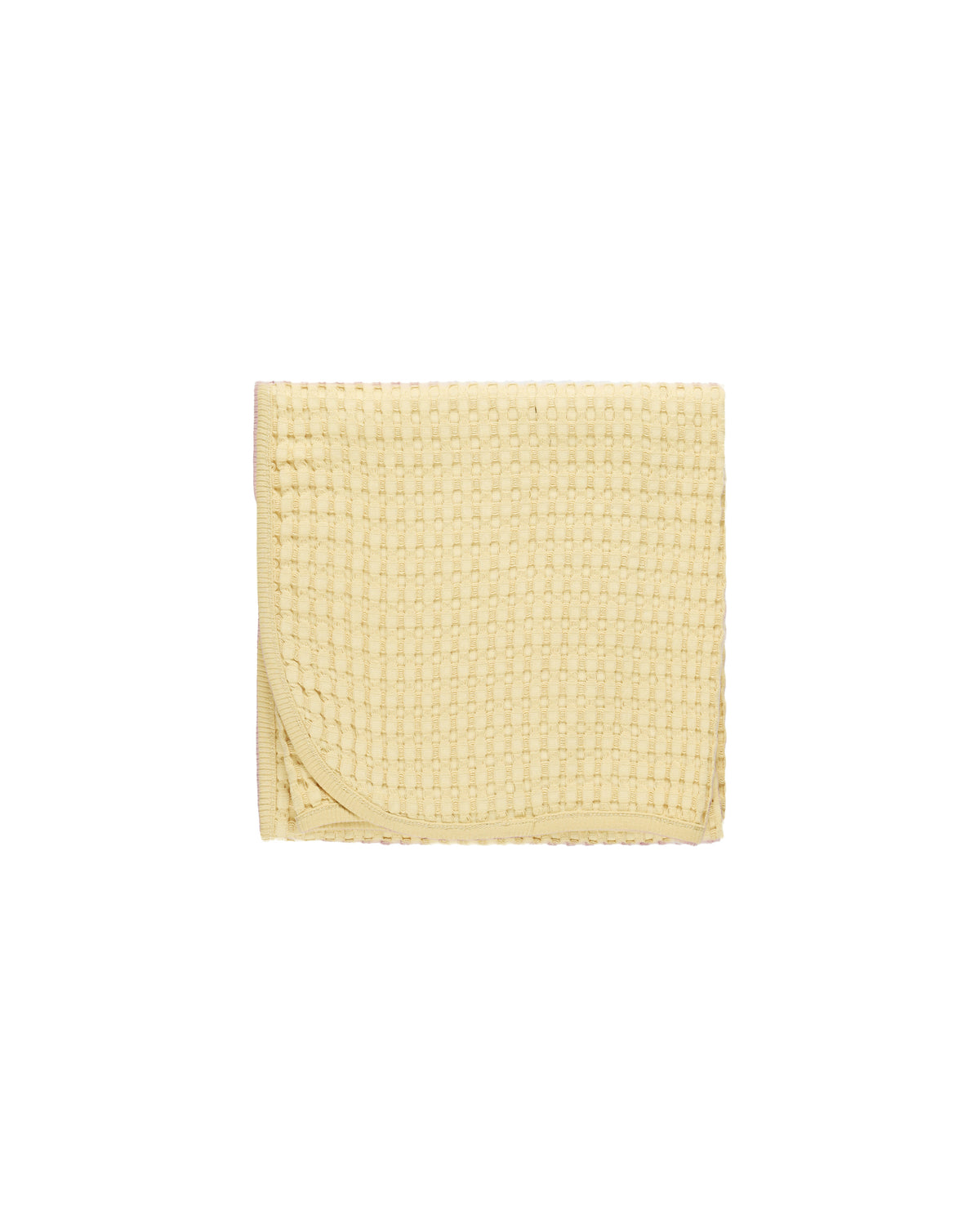 Quincy Mae Waffle Baby Blanket - Yellow