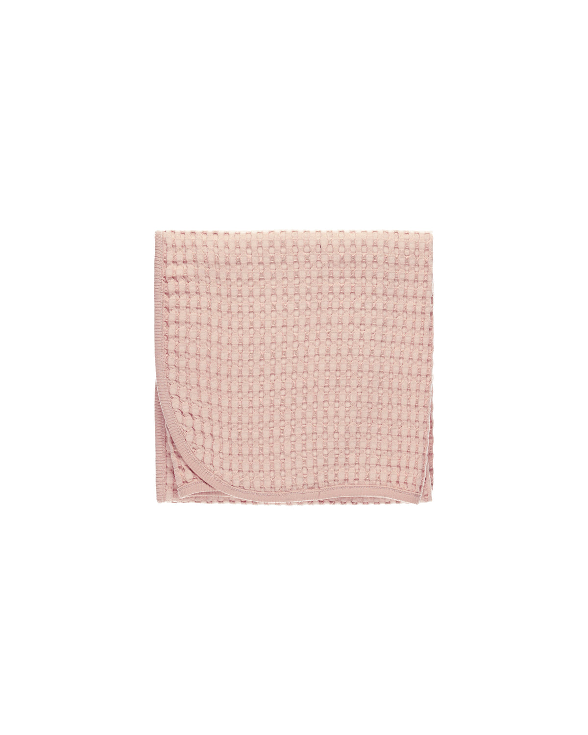 Quincy Mae Waffle Baby Blanket Bubblegum