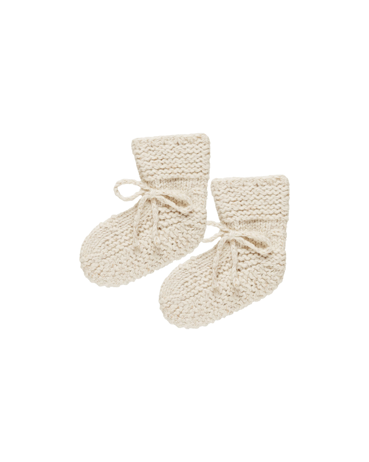 Quincy Mae KNIT BOOTIES || SPECKLED NATURAL