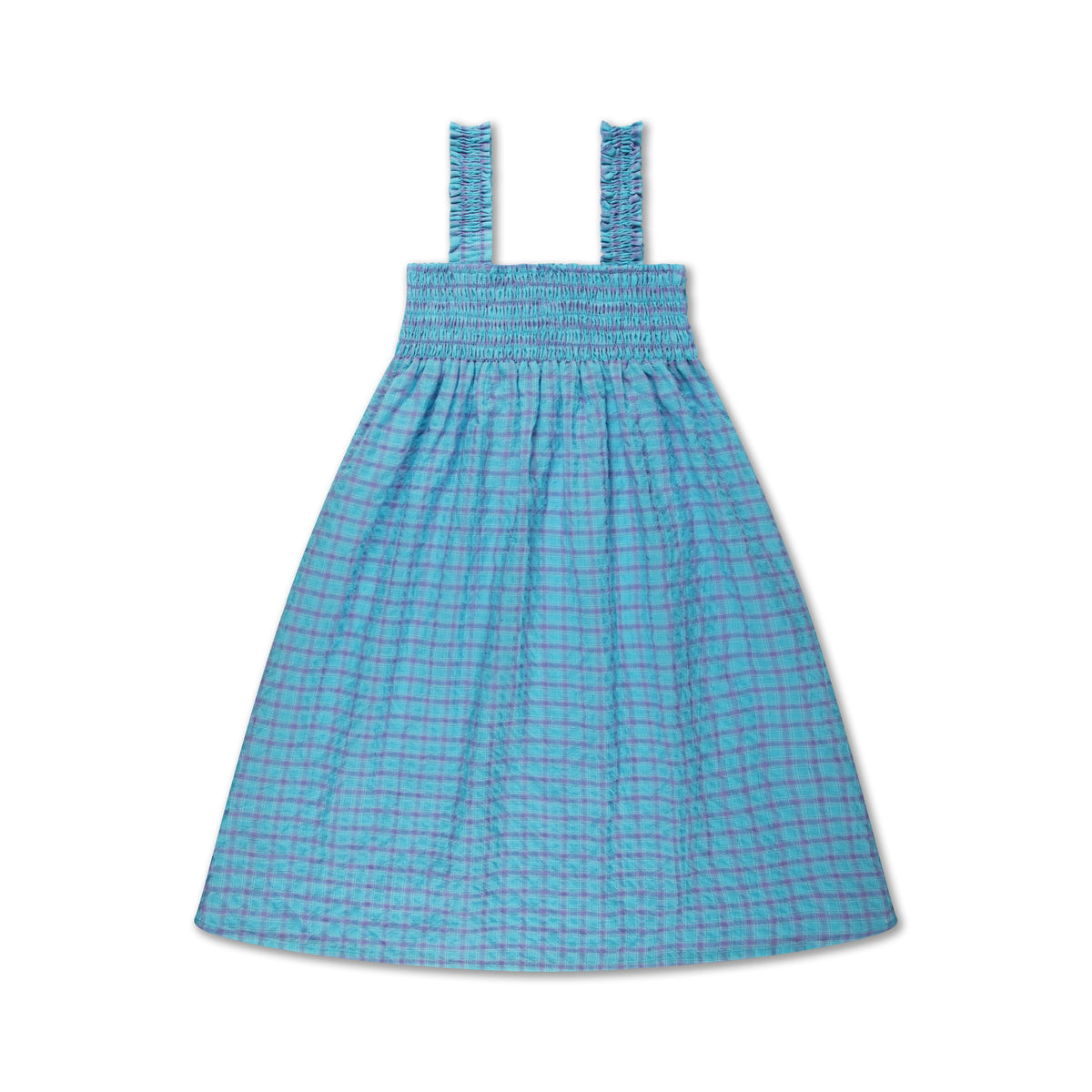 Repose AMS Daisy Dress Midi Diva Blue Check