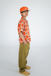 Repose AMS boxy shirt - flower tiles