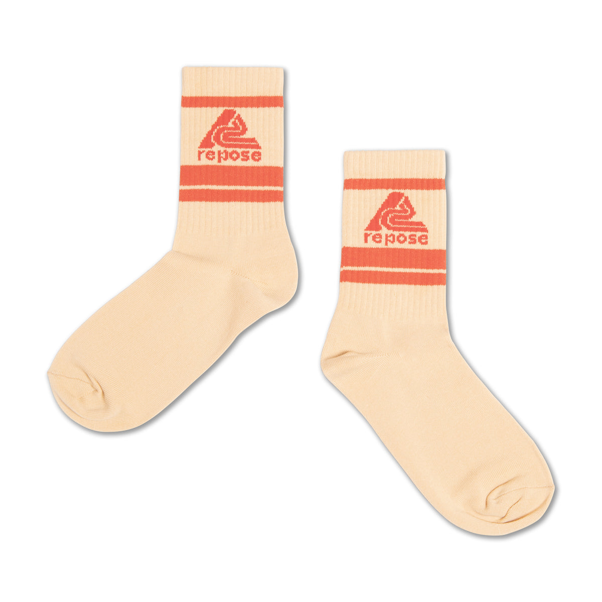 Repose AMS sporty socks - sand logo