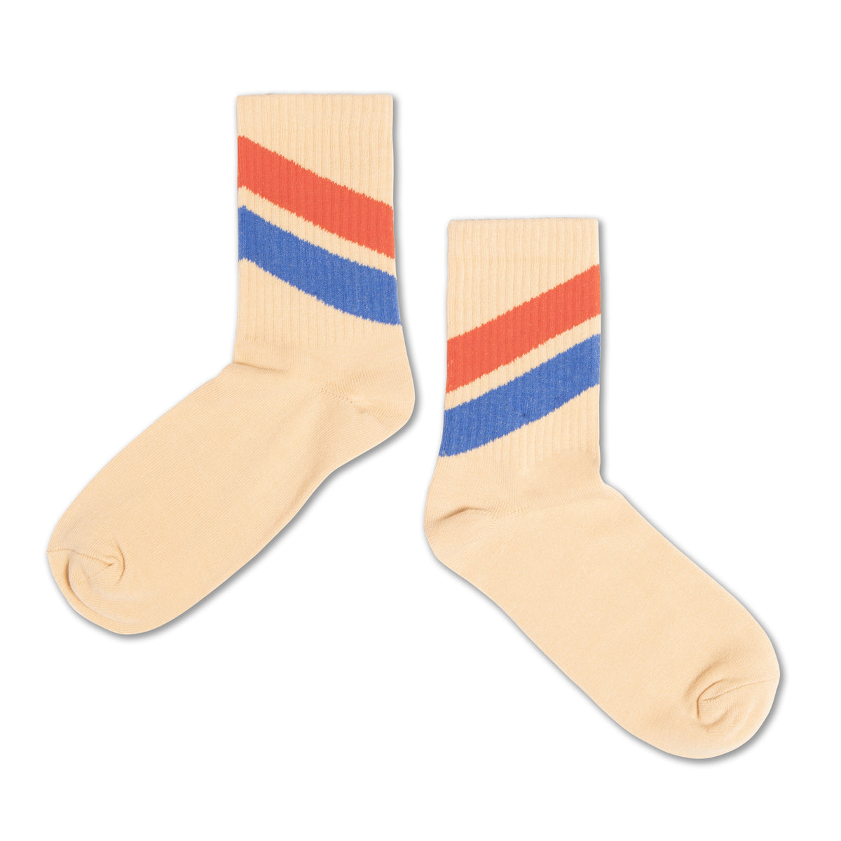 Repose AMS sporty socks - sand stripe