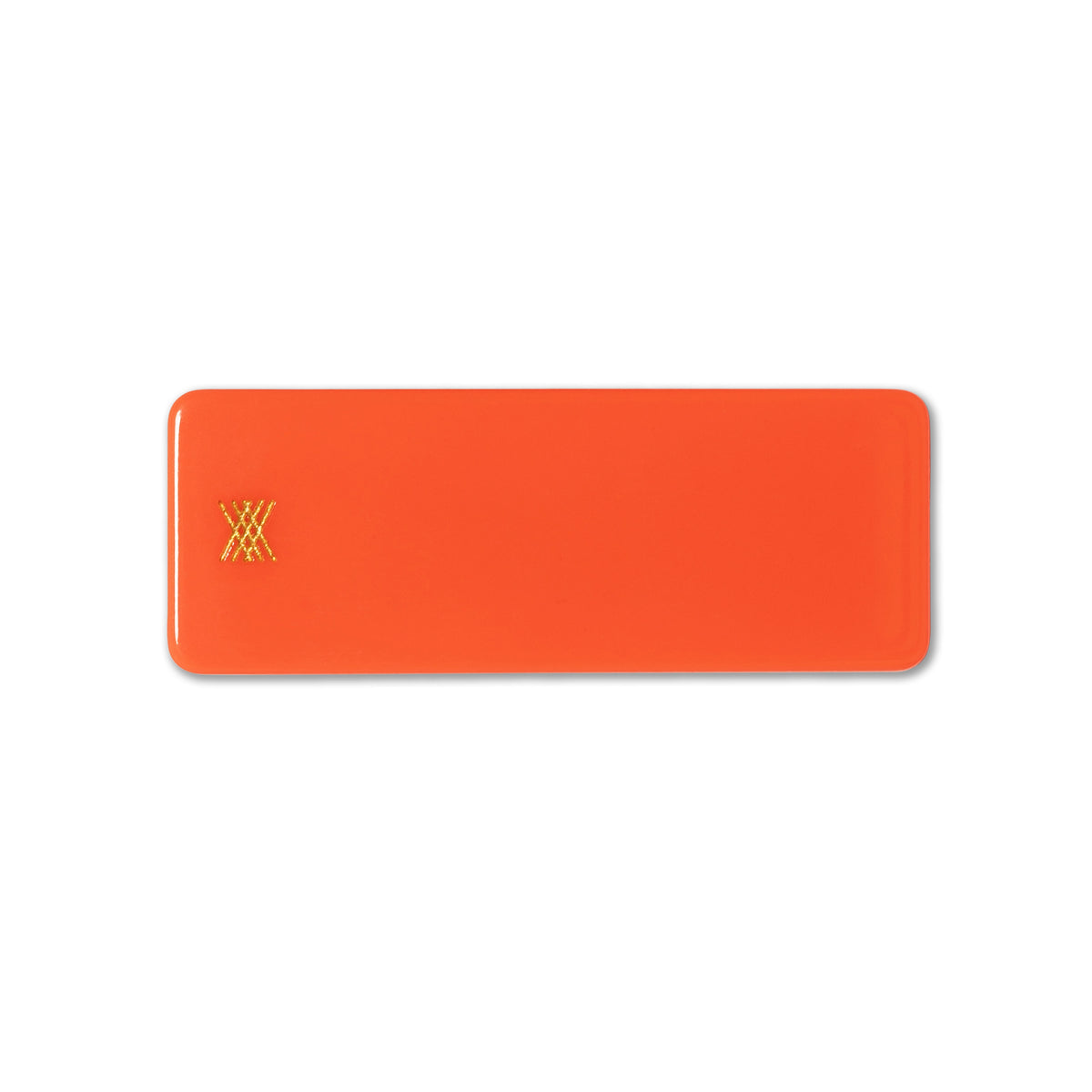 Repose AMS hair clip squared - bright coral