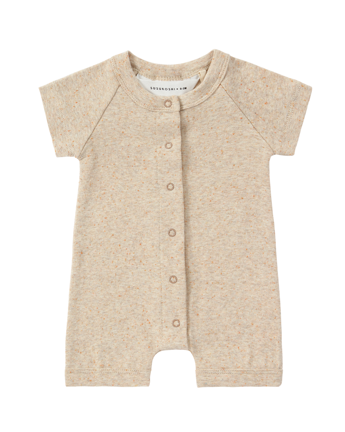 Susukoshi ORGANIC Snap Romper S/S. Mango Crush