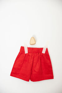 Sunday Siblings Play Time Cord Shorts Red