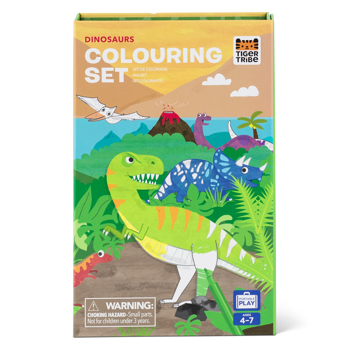 Tiger Tribe Colouring Set - Dinosaurs