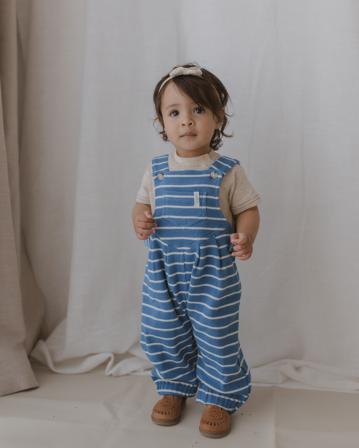 Susukoshi Waffle Overall Electric Blue