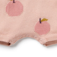 Wilson and Frenchy Just Peachy Organic Knitted Growsuit