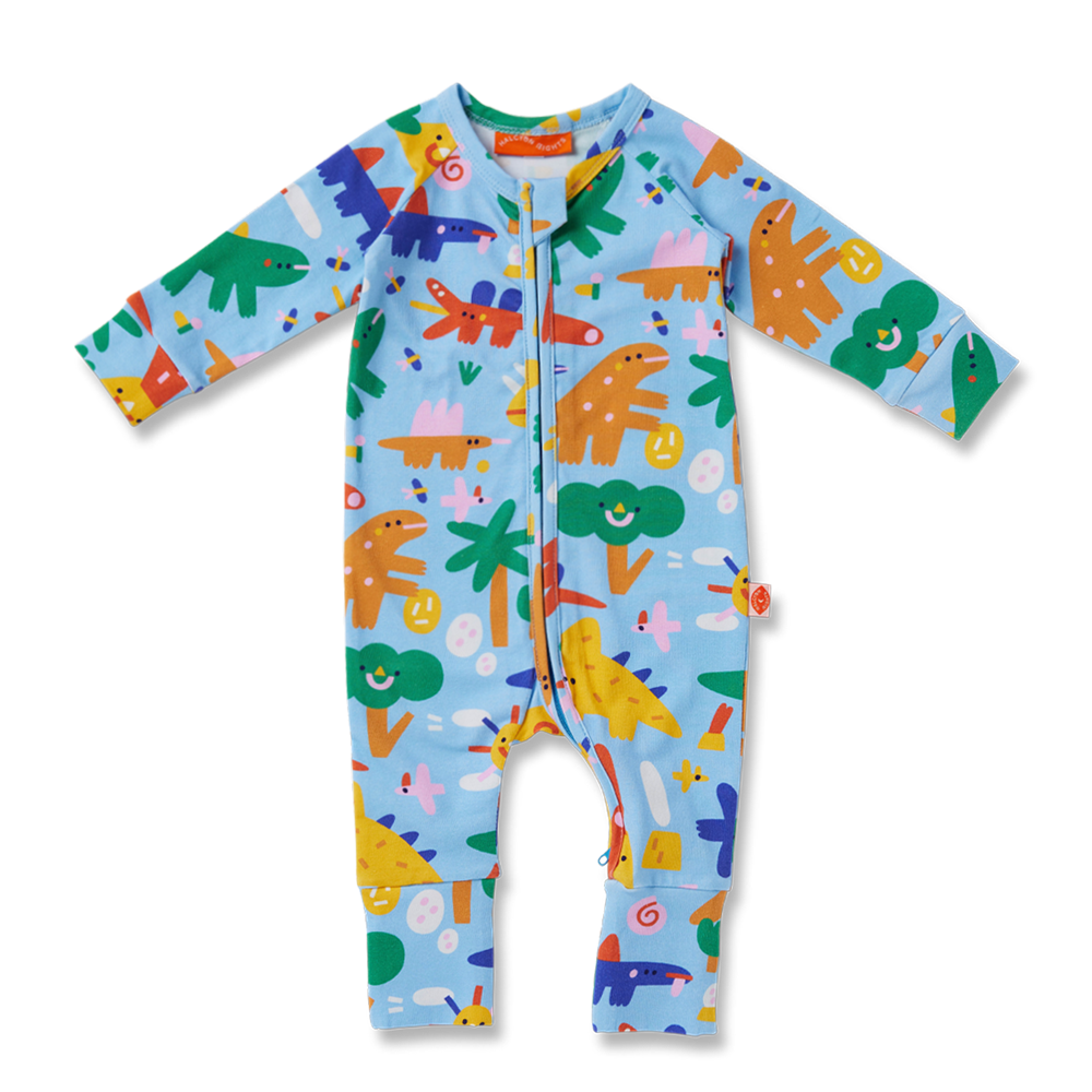 Halcyon Nights Dino Days Long Sleeve Romper