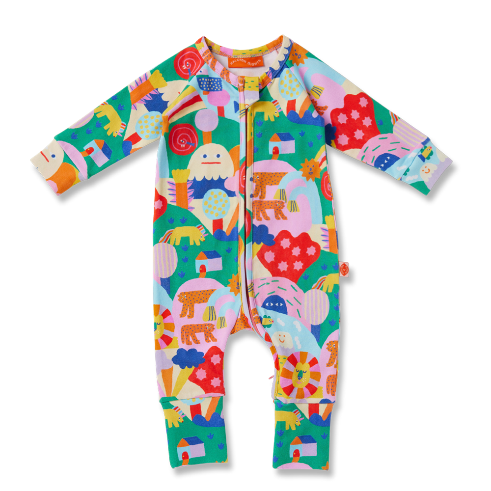 Halcyon Nights Rainbow Valley Long Sleeve Romper