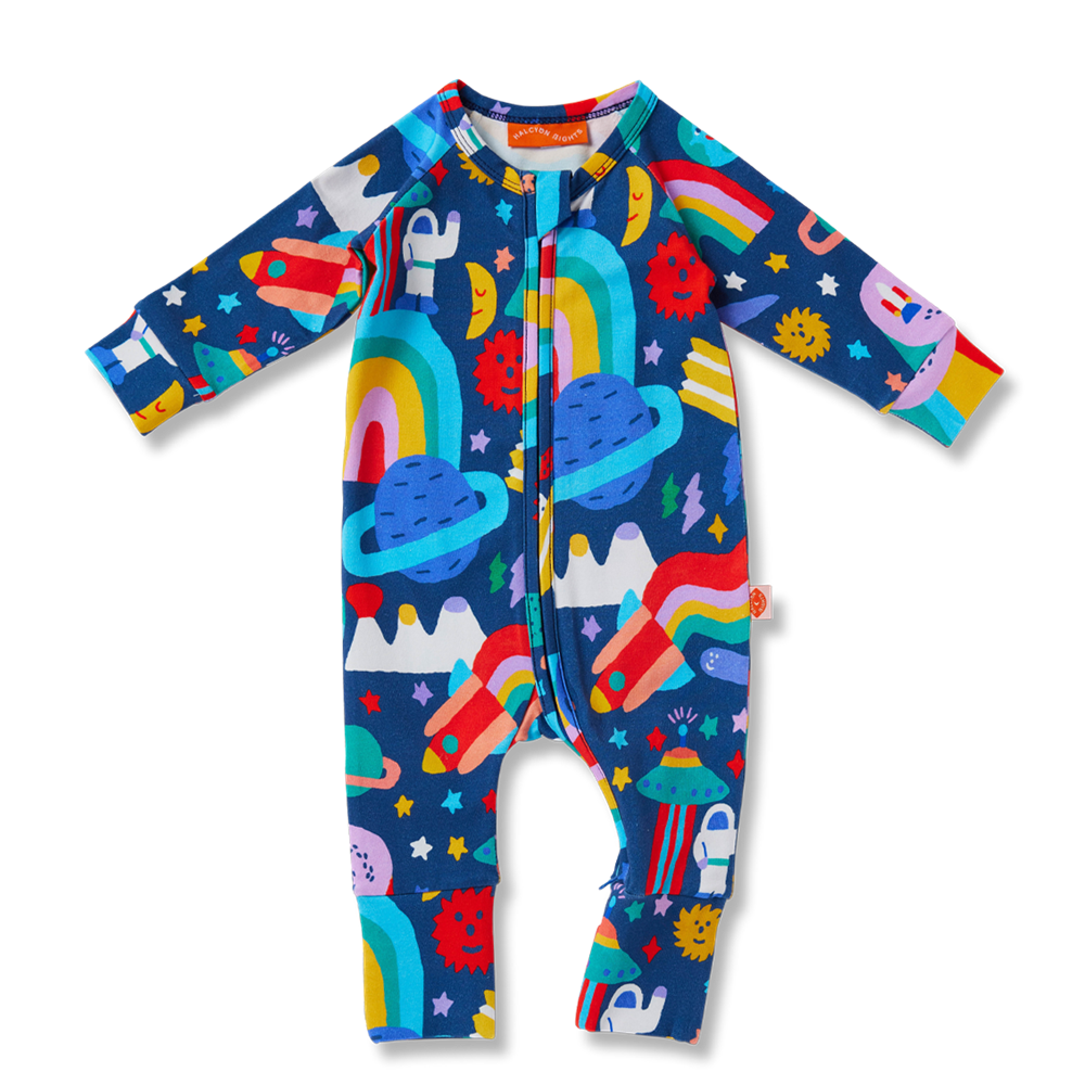 Halcyon Nights Rocket Ride Long Sleeve Romper