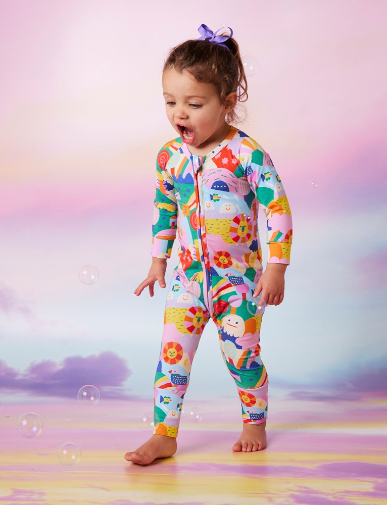 Halcyon Nights Rainbow Valley Long Sleeve Romper