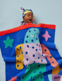 Halcyon Nights Rocket Ride Baby Blanket